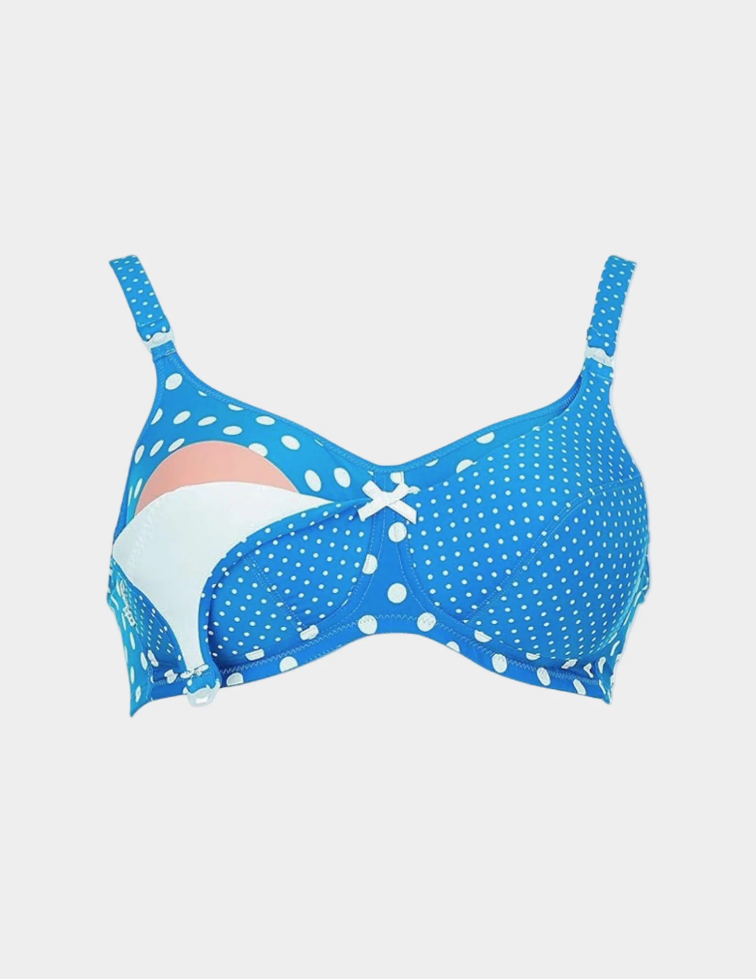 Polka Dot Padded Wireless Nursing Bra - Image 3