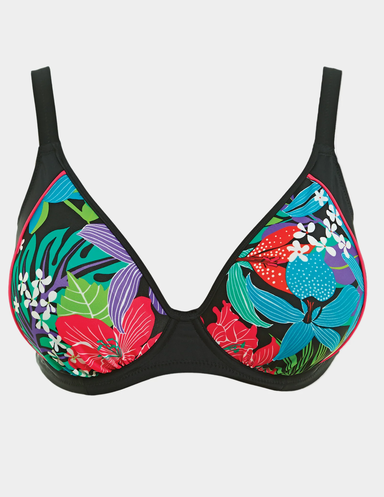 Cubana Underwire Gathered Plunge Bikini Top - Image 3