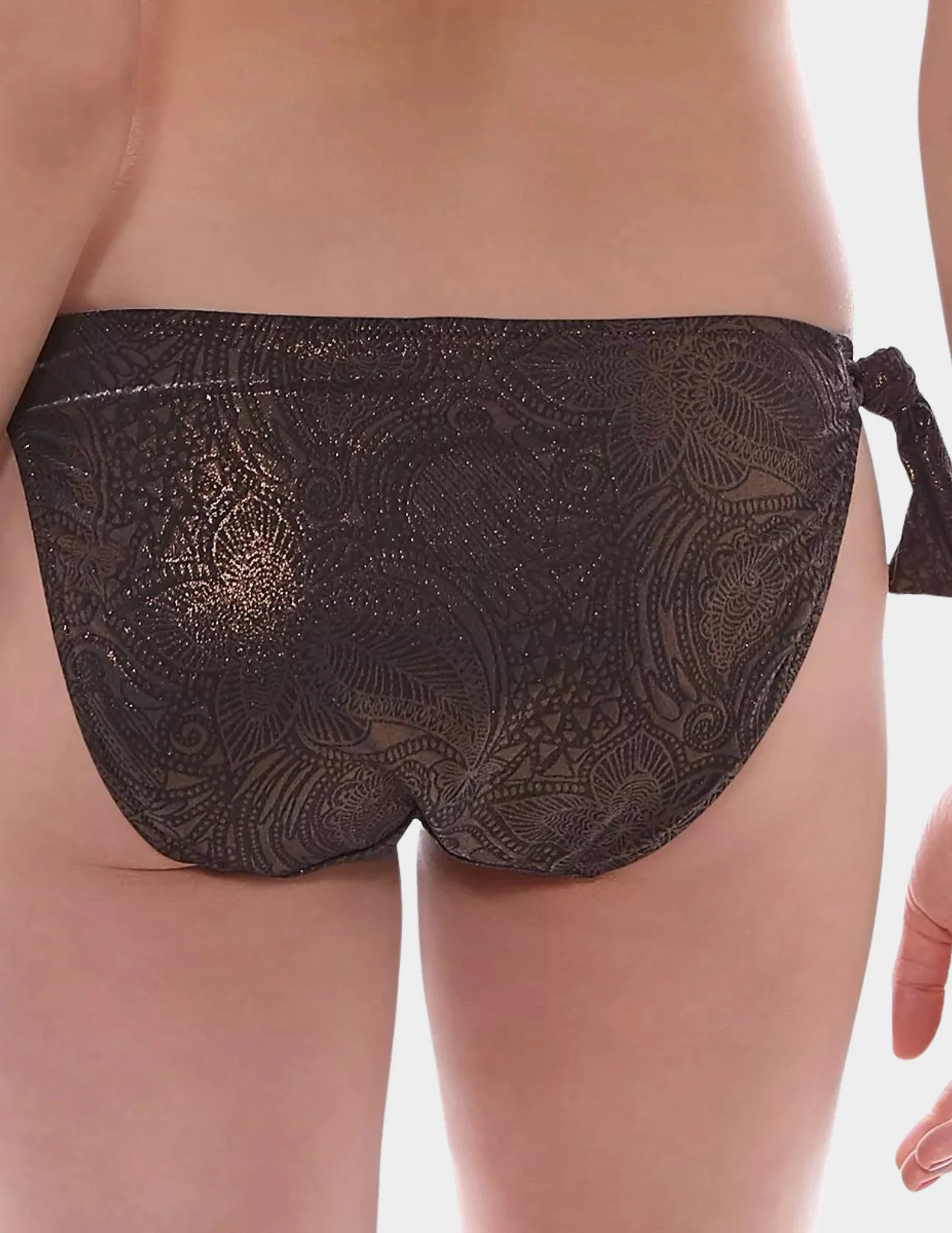 St Bart's Mid Rise Scarf Tie Swim Bottom - Image 3