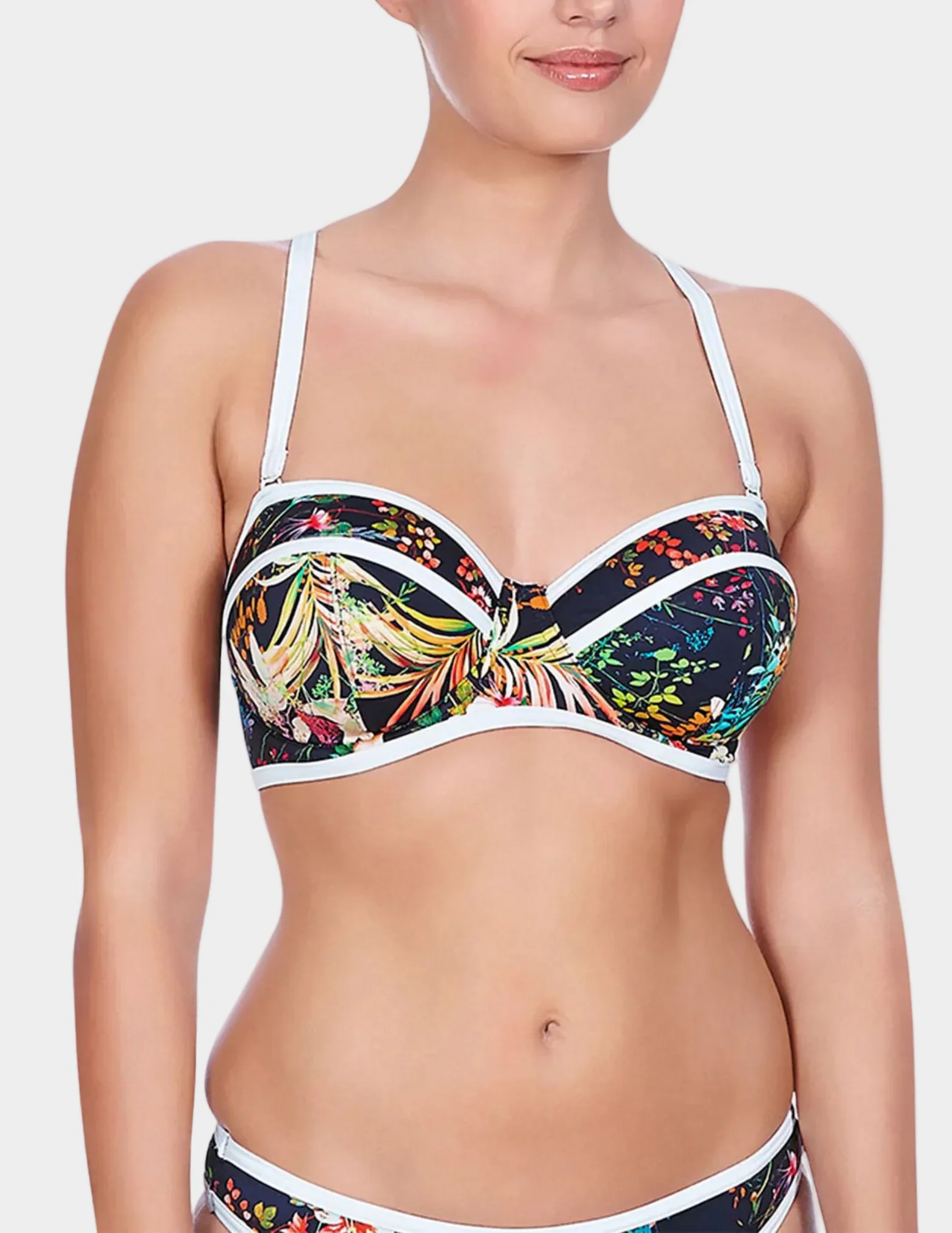 Tropicana Underwire Padded Bandeau Bikini Top - Image 3
