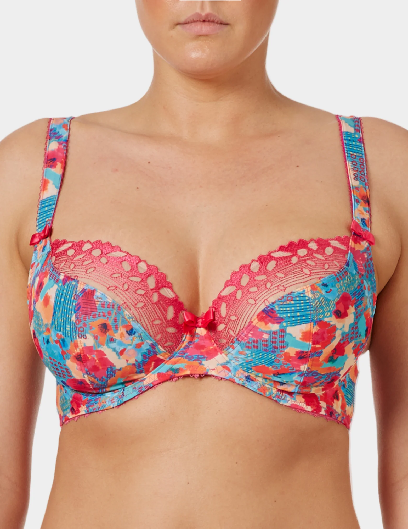 Doodle Underwire Plunge Balconette Bra - Image 4